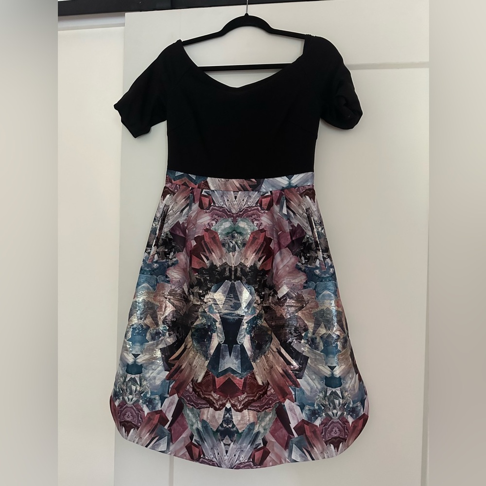 Ted Baker London Minerals Tulip Black Dress
